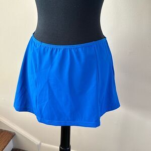 Newport News royal blue stretch elastic waist swim skirt coverup. NWT. Size 10.
